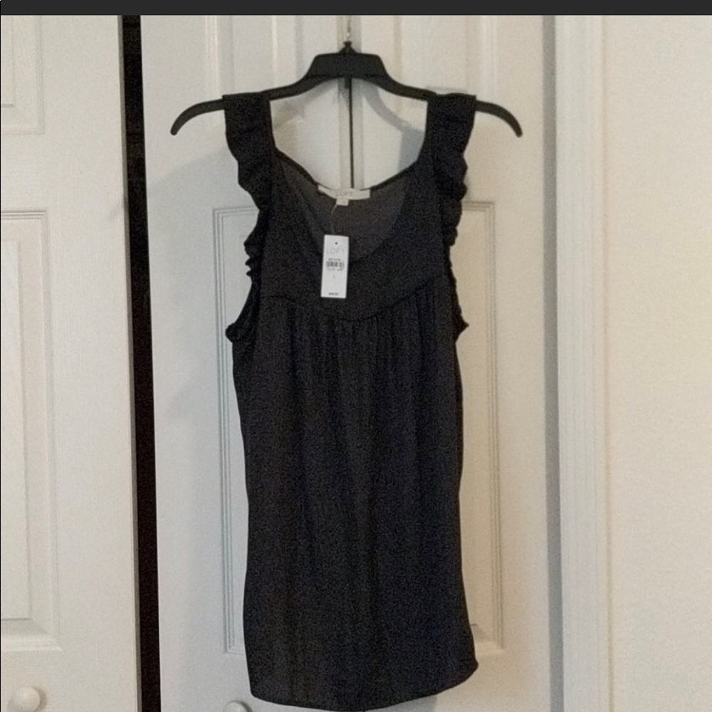 New without tags black loft blouse
